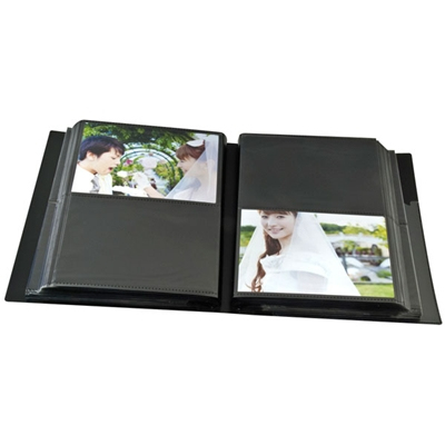 ナカバヤシ ポケットアルバム フォトグラフィリア/PHOTO GRAPHILIA L判200枚 PHL-1020-R/G レッド