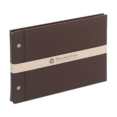 布クロスアルバム Terracotta【テラコッタ】 ナカバヤシ/外ビス式フリ-アルバム/A5/ブラウン TER-A5F-120-BR