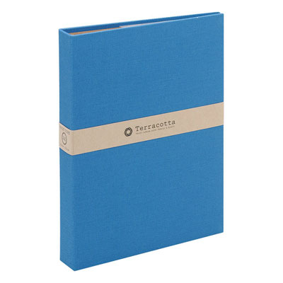布クロスアルバム Terracotta【テラコッタ】 ナカバヤシ/1PLポケットアルバム/L判3段/ブル- TER-L3P-140-B