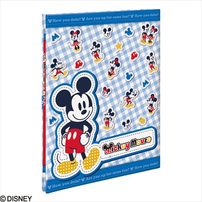 ナカバヤシ ディズニーキャラクター/A4フエルアルバム/ミッキーマウス プラコート台紙(白)8枚 ア-A4P-150-1