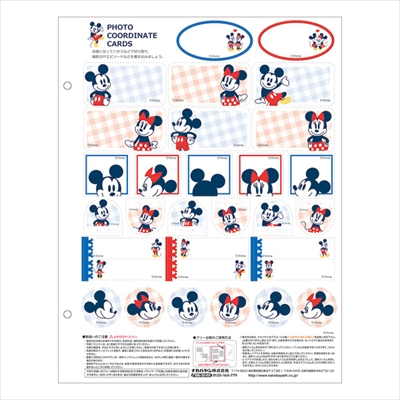 ナカバヤシ ディズニーキャラクター/A4フエルアルバム/ミッキーマウス プラコート台紙(白)8枚 ア-A4P-150-1