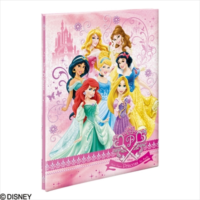 ナカバヤシ ディズニーキャラクター/A4フエルアルバム/プリンセス プラコート台紙(白)8枚 ア-A4P-150-3