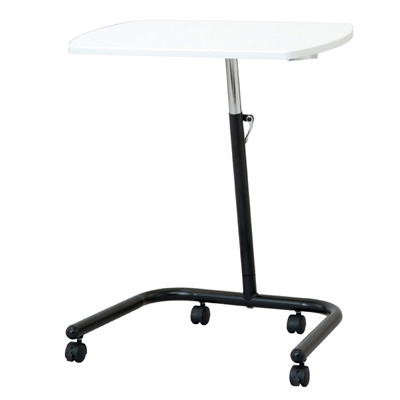 ナカバヤシ キャスターテーブル 高さ可変タイプ FDC-202W ホワイト