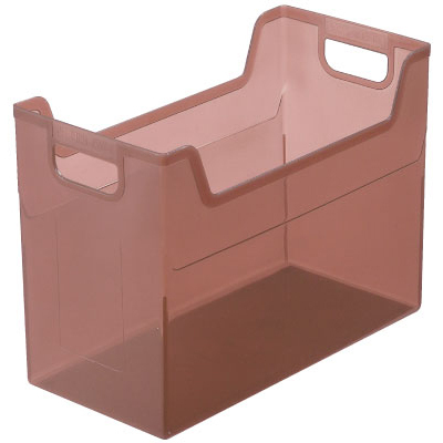 ナカバヤシ かたづけベスト キャパティEW4 ファイルボックス FB-EW4-CSN クリアブラウン