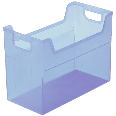 ナカバヤシ かたづけベスト キャパティEW4 ファイルボックス FB-EW4-CBN クリアブルー