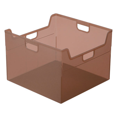 ナカバヤシ かたづけベスト キャパティEW5 ファイルボックス FB-EW5-CSN クリアブラウン