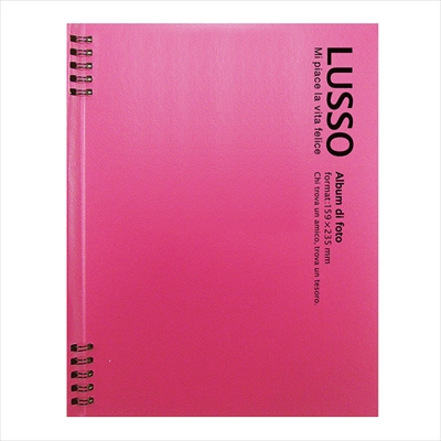 アルバム ナカバヤシ ルッソ Wリングかける~の台紙アルバム LUWK-K2 luwk-k2-p ピンク