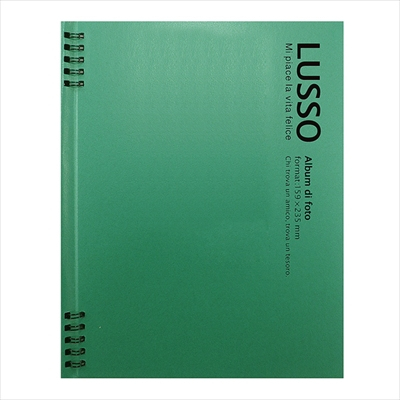 アルバム ナカバヤシ ルッソ Wリングかける~の台紙アルバム LUWK-K2 luwk-k2-g グリーン