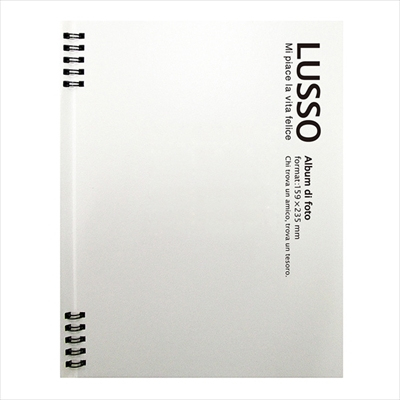 アルバム ナカバヤシ ルッソ Wリングかける～の台紙アルバム LUWK-K2  luwk-k2-w ホワイト