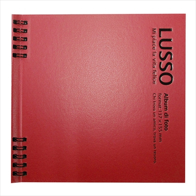 アルバム ナカバヤシ ルッソ Wリングかける~の台紙アルバム LUWK-L1 luwk-l1-r レッド