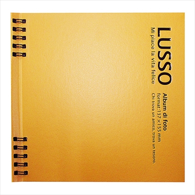 アルバム ナカバヤシ ルッソ Wリングかける~の台紙アルバム LUWK-L1 luwk-l1-oy オレンジイエロー