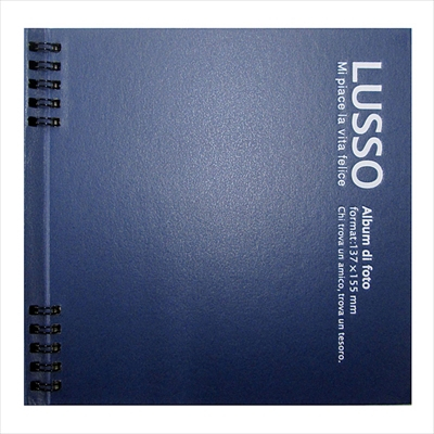 アルバム ナカバヤシ ルッソ Wリングかける~の台紙アルバム LUWK-L1 luwk-l1-db ダークブルー