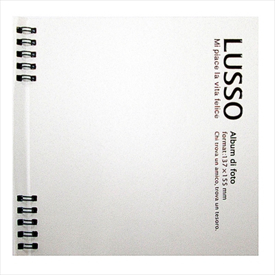 アルバム ナカバヤシ ルッソ Wリングかける~の台紙アルバム LUWK-L1 luwk-l1-w ホワイト