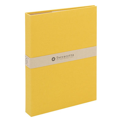 布クロスアルバム Terracotta【テラコッタ】 ナカバヤシ/1PLポケットアルバム/L判3段/イエロー TER-L3P-140-Y