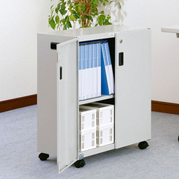 ナカバヤシ 鍵付セキュリティデスクターナ H700mm ND-S721 ニューグレー【マイナンバー推奨商品】