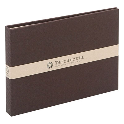 布クロスアルバム Terracotta【テラコッタ】 ナカバヤシ/ポケットアルバム/2L判ヨコ/ブラウン TER-2LP-85-BR