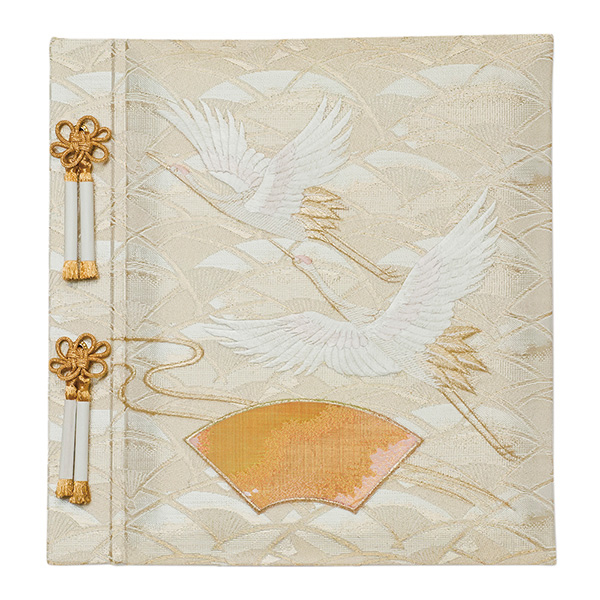 【★刺繍名入れ代込】ナカバヤシ フエルアルバム 婚礼用 金華鶴 綴金鶴 ア-LK-121-2