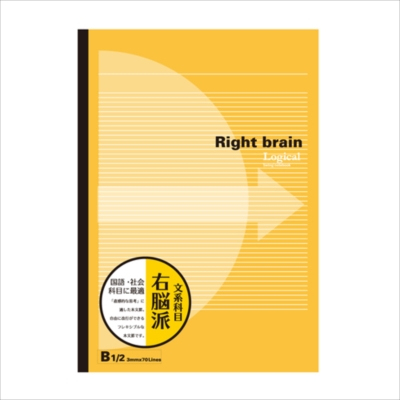 ナカバヤシ スイング ロジカルブレインノート/B5/3mm罫 ノ-B547-3MBR ブラウン