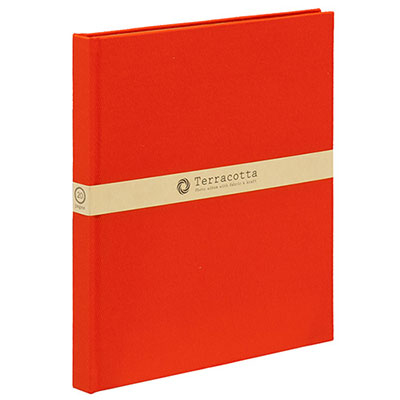 Terracotta【テラコッタ】ナカバヤシ / ブック式フリーアルバム /デミ / レッド TER-DB-180-R