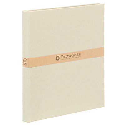 Terracotta【テラコッタ】ナカバヤシ / ブック式フリーアルバム /デミ / ホワイト TER-DB-180-W