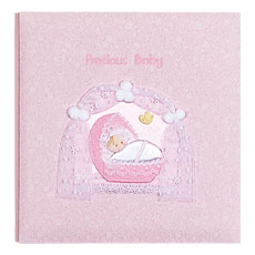 ナカバヤシ フエルアルバム L 誕生用 プレシャスベビー ア-LB-605-Pピンク