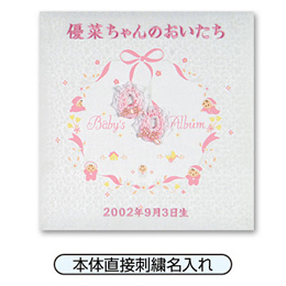 ＼アルバムづくり応援キャンペーン中!／ 【★刺繍名入れ代込】ナカバヤシ フエルアルバム 誕生用 ベビーアルバム L　 ア-LB-350-B　ブルー