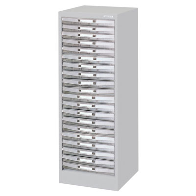 ナカバヤシ アバンテフロアケース 浅20段 A4 ヨコ型 ニューグレー AF-W20