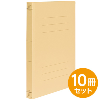 フラットファイルJ ・ワイド イエロー A4 10冊セット フF-JW80Y