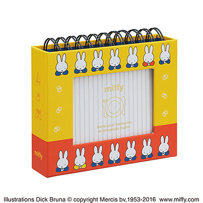 ナカバヤシ フォトランク フレームケースアルバム ディック・ブルーナ/ミッフィー L判1段60枚/ポケットアルバム ア-FTPC-201-1 イエロー