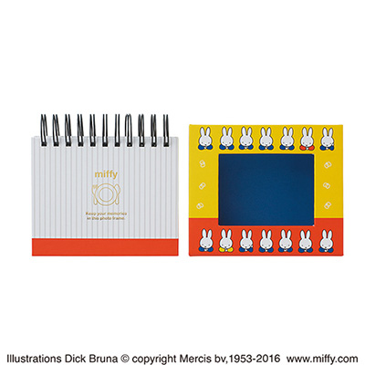 ナカバヤシ フォトランク フレームケースアルバム ディック・ブルーナ/ミッフィー L判1段60枚/ポケットアルバム ア-FTPC-201-1 イエロー