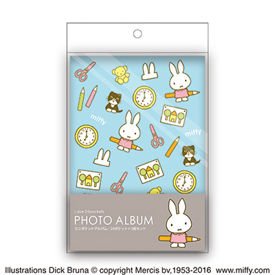 ナカバヤシ ミニポケット3冊セット/ミッフィー/3冊でL判72枚収納 ア-PAL-204-3P