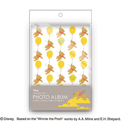 ナカバヤシ ミニポケット3冊セット/くまのプーさん/3冊でL判72枚収納 ア-PAL-207-3P