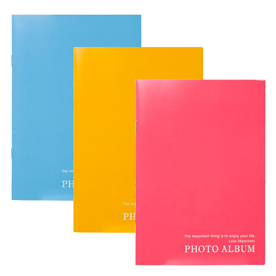 ナカバヤシ ミニポケット アルバム3冊セット/カラフル ア-PAL-101-3P レッド・ブルー・イエロー #103#