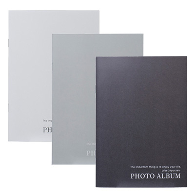 ナカバヤシ ミニポケット アルバム3冊セット/モノトーン ア-PAL-102-3P ホワイト・グレー・ブラック #103#