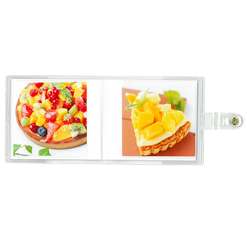 ナカバヤシ カバーポケットアルバム ましかくサイズ/89×89mm Lスクエア(LS判)20枚収納 アカ-PV89-201-3 フォトラベンダー