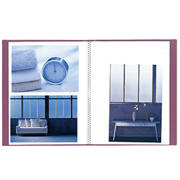 ナカバヤシ イージーストッカー3 PP製ポケットアルバム KG判80枚収納 アカ-E3PKG-80-P ピンク 【KG判/はがき/ポストカード】