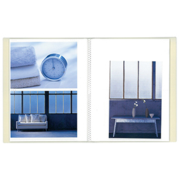 ナカバヤシ イージーストッカー3 PP製ポケットアルバム KG判80枚収納 アカ-E3PKG-80-W ホワイト 【KG判/はがき/ポストカード】