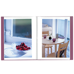 ナカバヤシ イージーストッカー3 PP製ポケットアルバム 2L判40枚収納 アカ-E3P2L-40-P ピンク