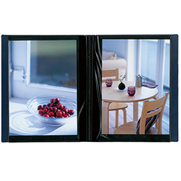 ナカバヤシ イージーストッカー3 PP製ポケットアルバム 2L判40枚収納 アカ-E3P2L-40-B ブルー