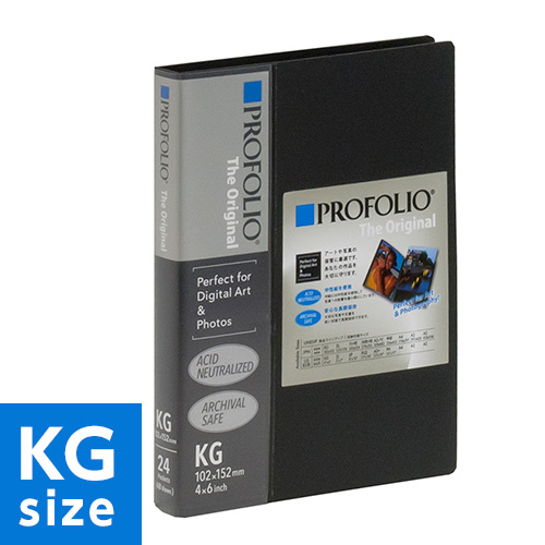 ナカバヤシ プロフォリオ ポケットアルバム / KG判 24ポケット(48枚収納) ブラック IA-12-4N