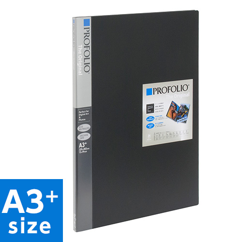 ナカバヤシ プロフォリオ ポケットアルバム / A3ノビ判 24ポケット(48枚収納) ブラック IA-12-13N