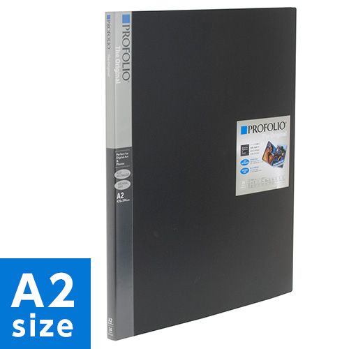 ナカバヤシ プロフォリオ ポケットアルバム / A2判 24ポケット(48枚収納) ブラック IA-12-A2N