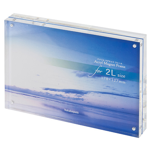 ナカバヤシ アクリルマグネットフレーム / フォトフレーム 2L判 フ-ACM-2Lの商品画像2枚目