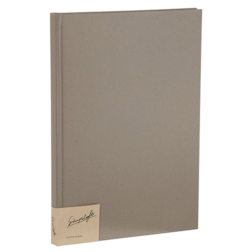 ナカバヤシ simplaft (シンプラフト) シリーズ ブック式フォトアルバム/A4 ア-SPT-A4B-N グレー