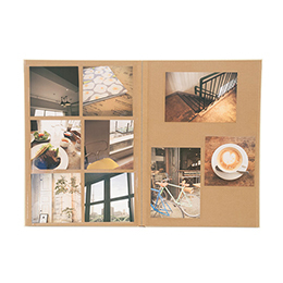 ナカバヤシ simplaft (シンプラフト) シリーズ ブック式フォトアルバム/A4 ア-SPT-A4B-BR ブラウン