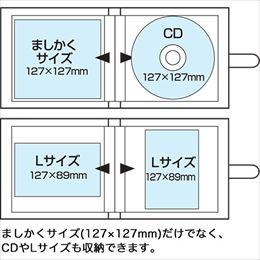 ナカバヤシ カバーポケットアルバム ましかくサイズ/127×127mm 20枚収納 アカ-PV127-201-1 オレンジ 【写真 フォトアルバム インスタグラム】
