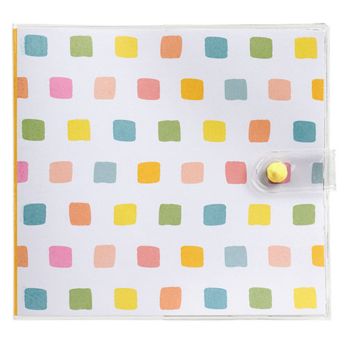 ナカバヤシ カバーポケットアルバム ましかくサイズ/127×127mm 20枚収納 アカ-PV127-201-2 水彩スクエア 【写真 フォトアルバム インスタグラム】