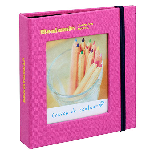 ナカバヤシ チェキスクエア用ポケットアルバム1段20枚 TOSY-CKSQ-20-P ピンク 【写真 フォトアルバム チェキ SQ10】