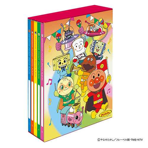 ナカバヤシ アンパンマン 5冊BOXポケットアルバム L判3段270枚収納 ア-PL-270-19-2 マーチ 【写真 収納 かわいい フォトアルバム ベビー】