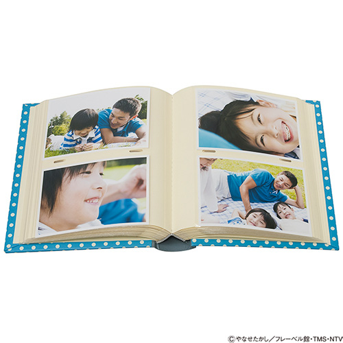 ナカバヤシ アンパンマン 背丸ブック式アルバム L判2段160枚収納 ア-BPL-1602-2/M ブルー 【写真 収納 かわいい フォトアルバム ベビー】
